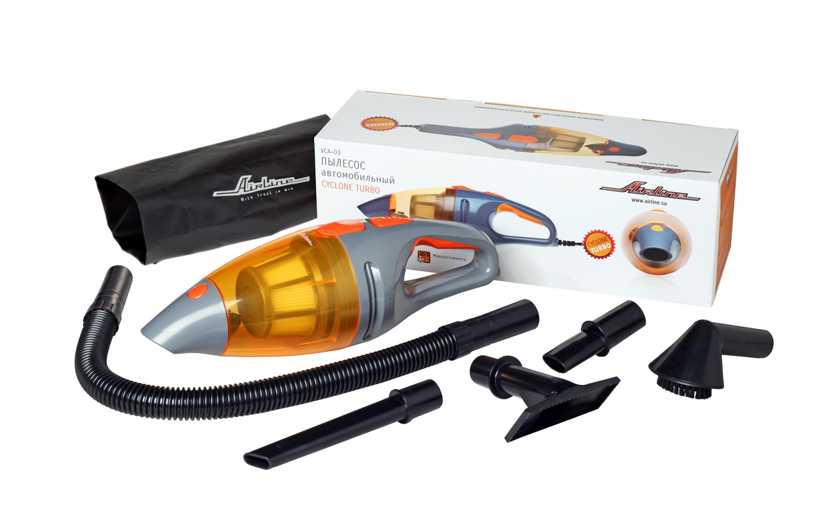 Купить Airline VCA03 Пылесос автомобильный Cyclone Turbo (150Вт/0,5л/6 кПа)