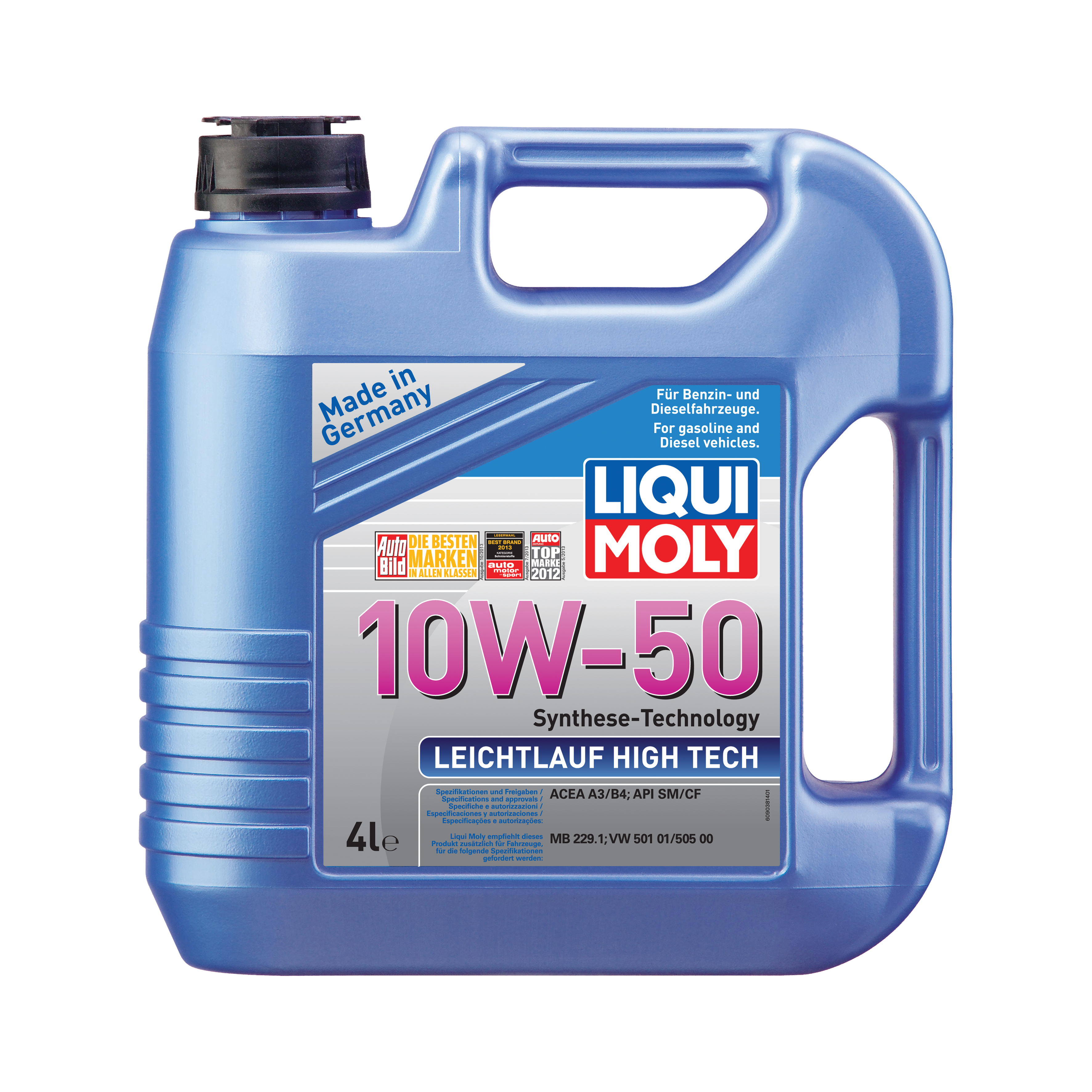 Купить LIQUI MOLY 9083 Моторное масло Liqui moly Leichtlauf High Tech 10W-50 4л