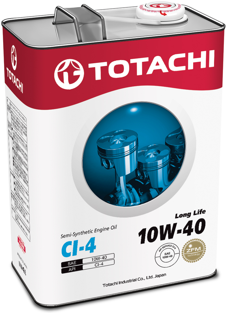 Купить TOTACHI 4562374690578 Моторное масло Totachi Long Life Semi-Synthetic CI-4 10W-40 4л