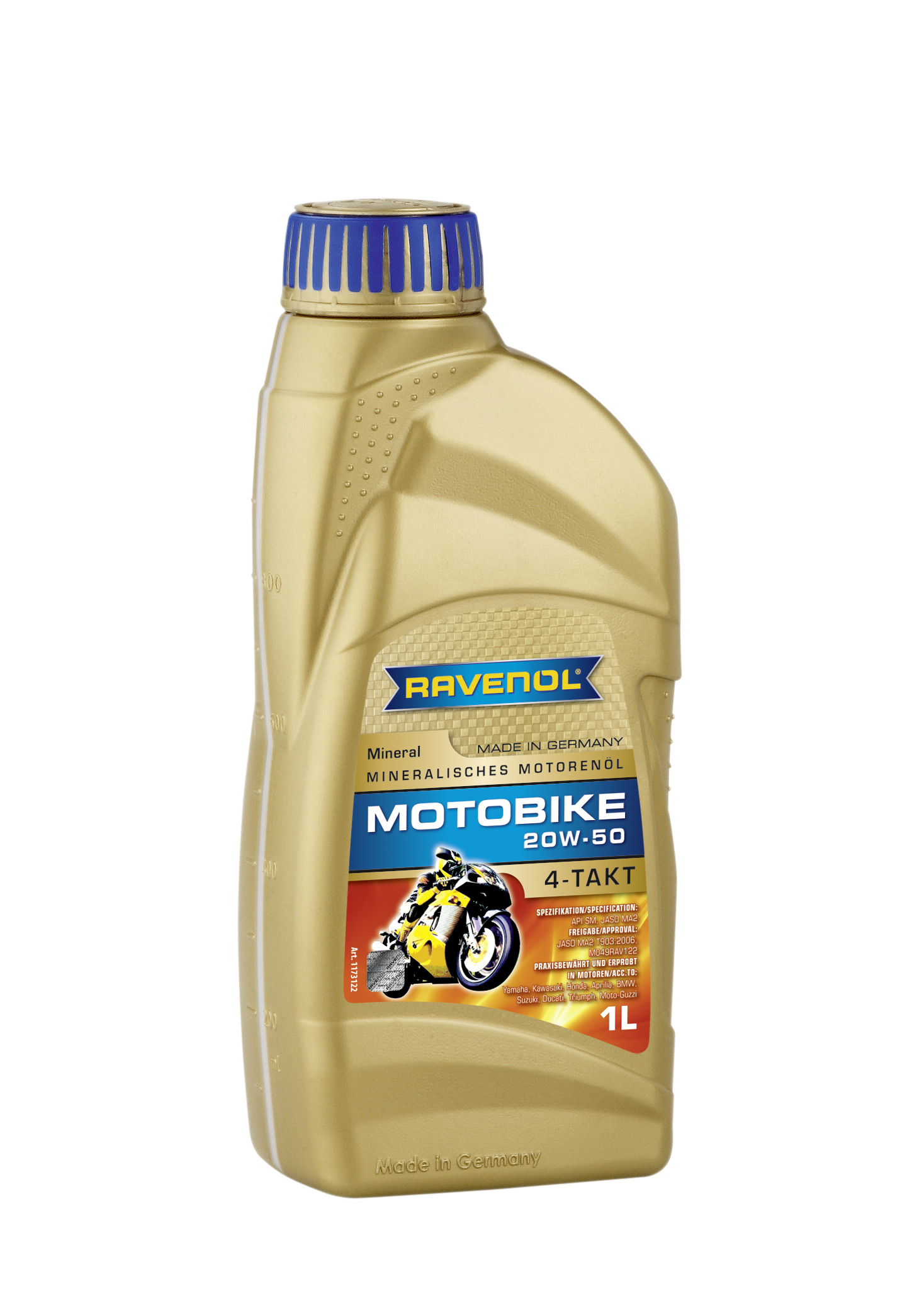Купить RAVENOL 4014835731417 Моторное масло Ravenol Motobike 4-T Mineral 20W-50 1л