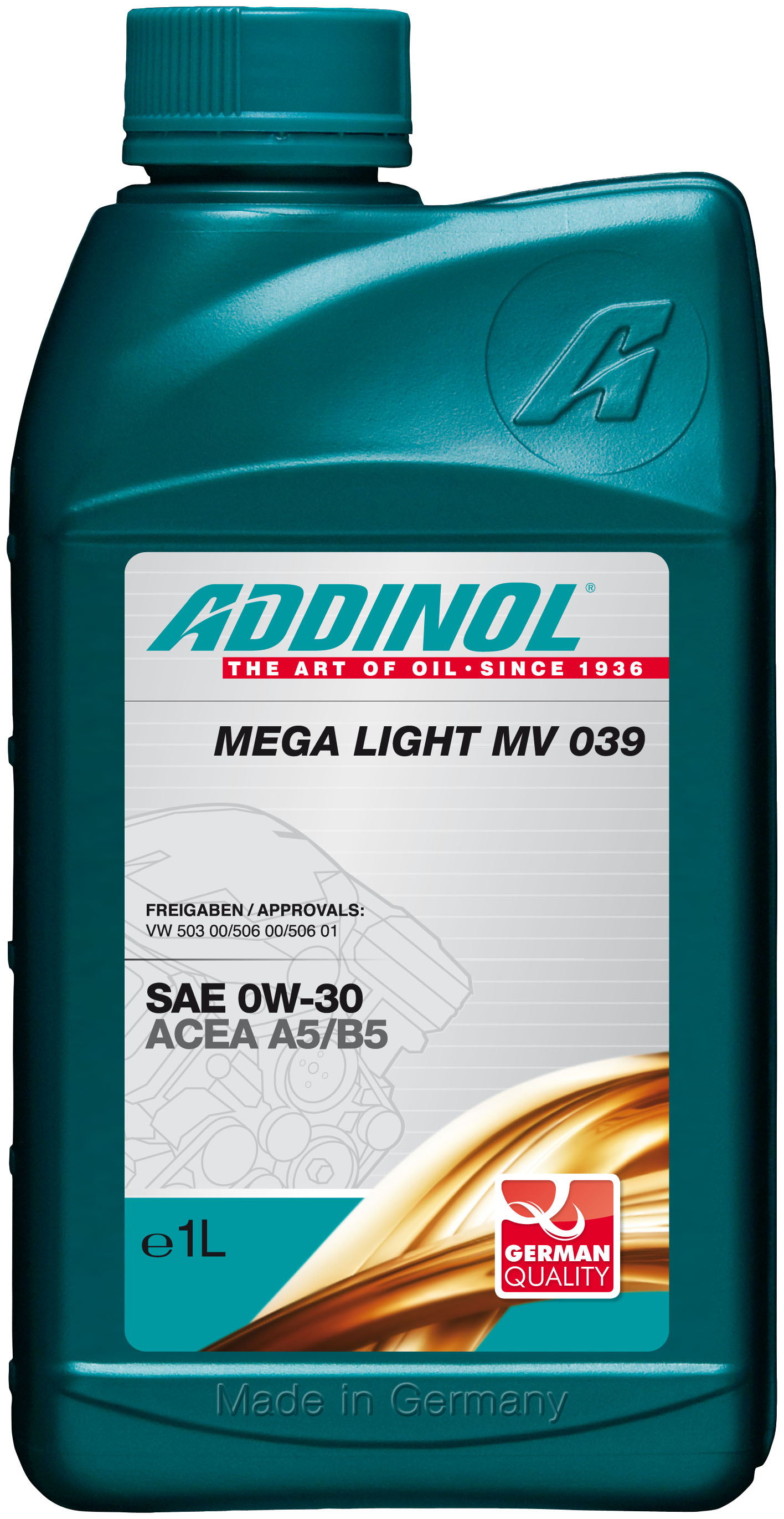 Купить ADDINOL 4014766071729 Моторное масло Addinol Mega Light MV 039 0W-30 1л