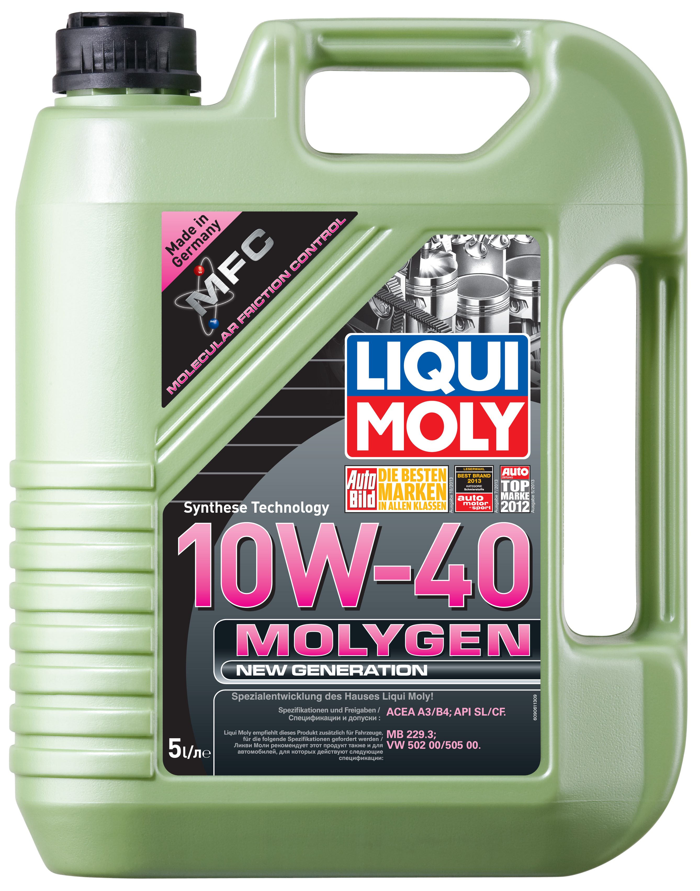 Купить LIQUI MOLY 9061 Моторное масло Liqui moly Molygen New Generation 10W-40 5л