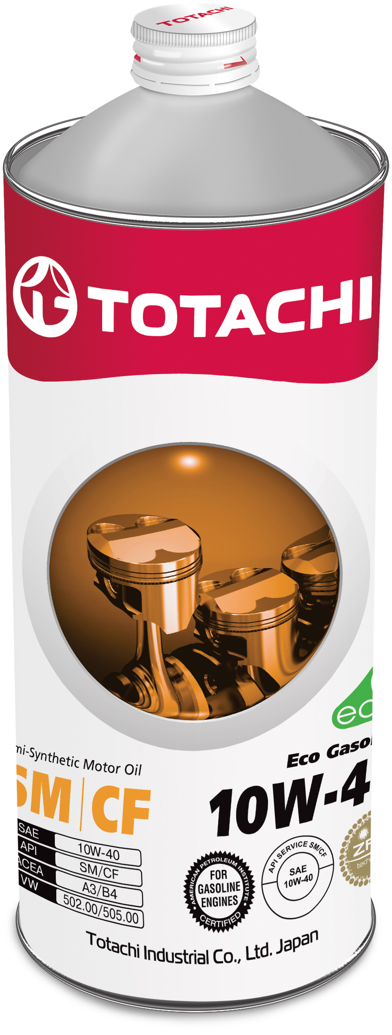 Купить TOTACHI 4562374690387 Моторное масло Totachi Eco Gasoline Semi-Synthetic SM/CF 10W-40 1л
