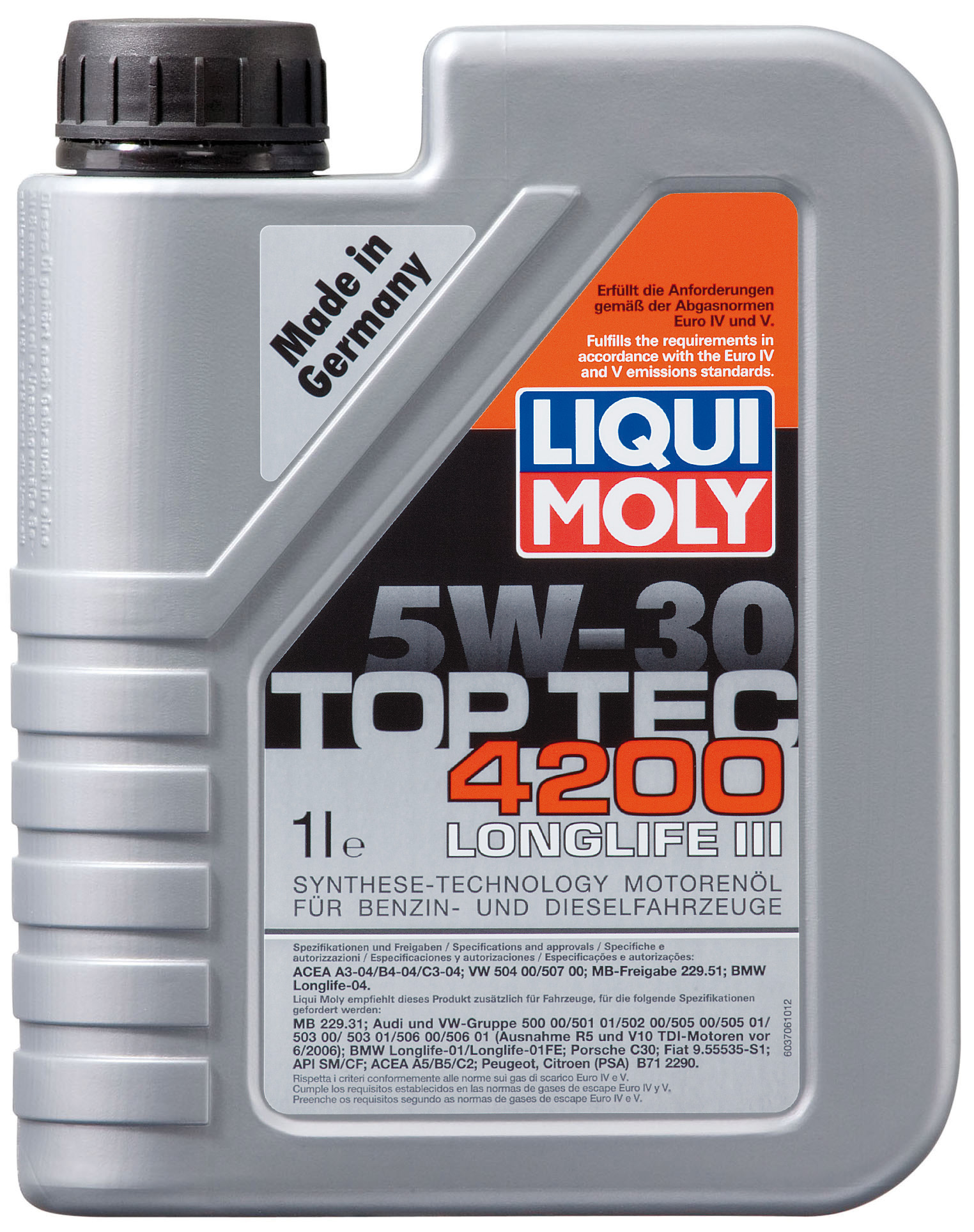 Купить LIQUI MOLY 7660 Моторное масло Liqui moly Top Tec 4200 SAE 5W-30 1л