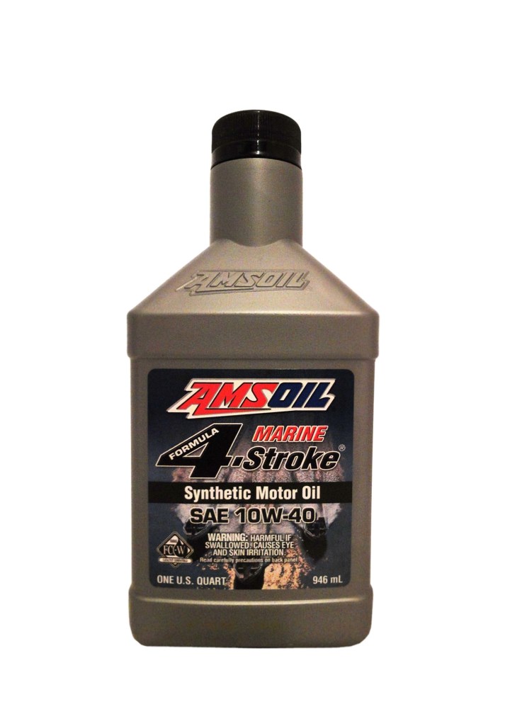Купить AMSOIL WCFQT Моторное масло Amsoil Marine 4-Stroke 10W-40 0,946л