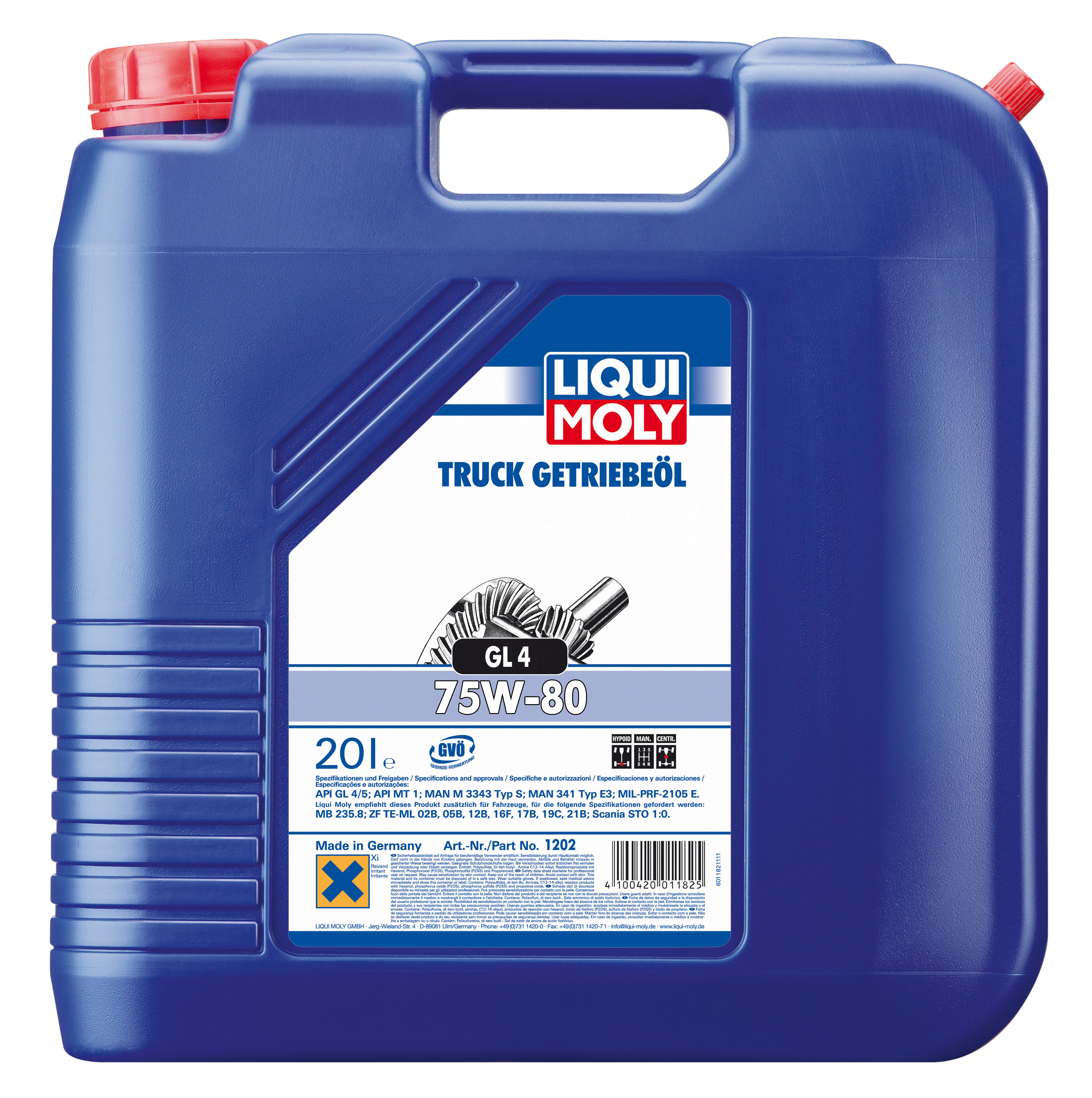 Купить Liqui moly 1202 Трансмиссионное масло  Truck Getriebeoil  SAE 75W-80