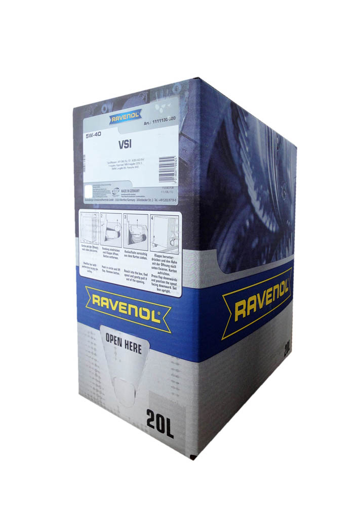 Купить RAVENOL 4014835799325 Моторное масло Ravenol VSI SAE 5W-40 20л ecobox