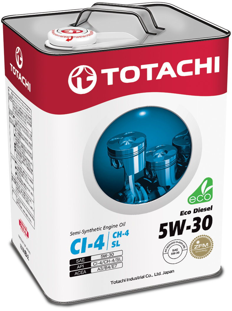 Купить TOTACHI 4562374690486 TOTACHI Eco Diesel Semi-Synthetic CI-4/CH-4/SL 5W-30 6л