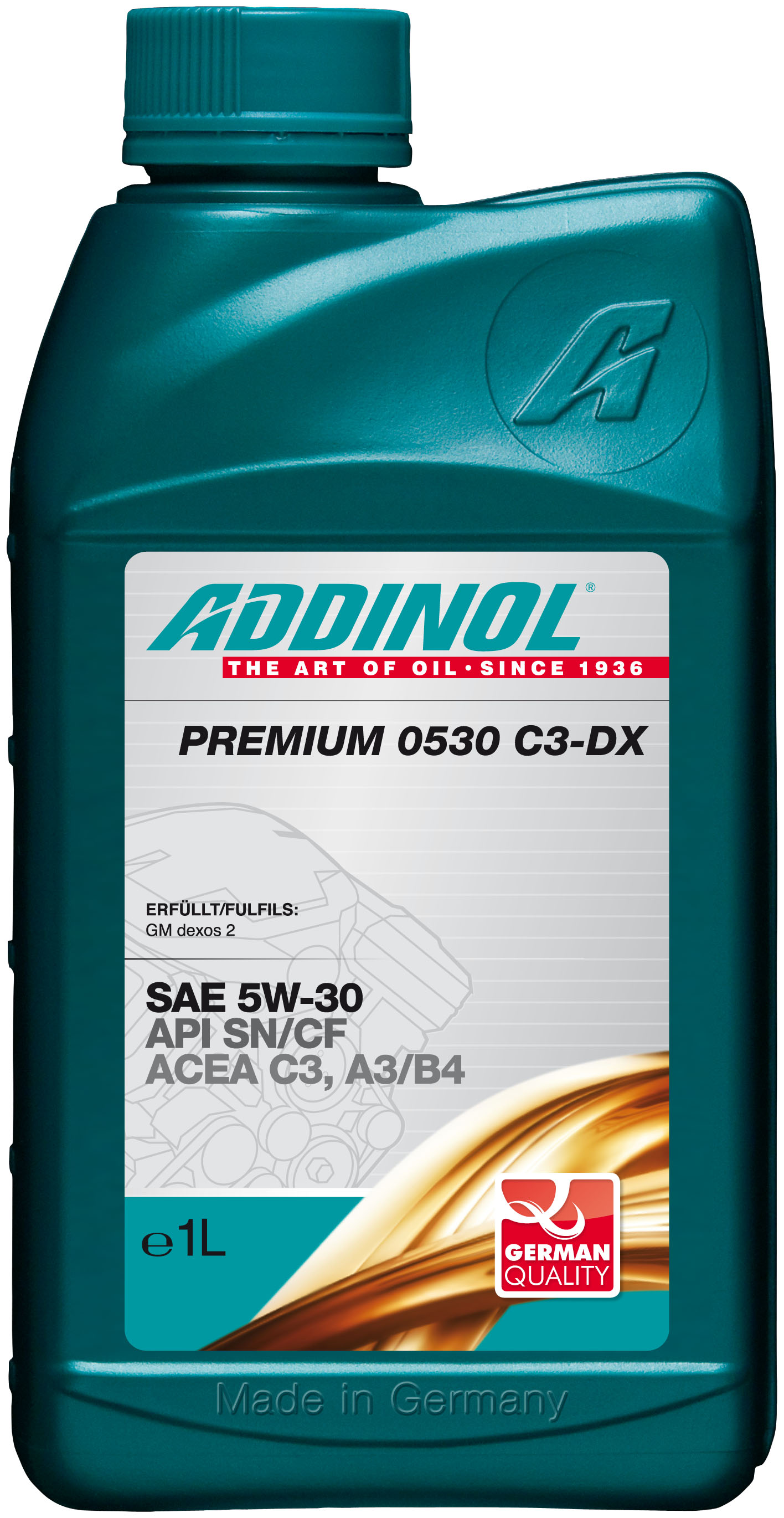 Купить ADDINOL 4014766073570 Моторное масло Addinol Premium 0530 C3-DX 5W-30 1л
