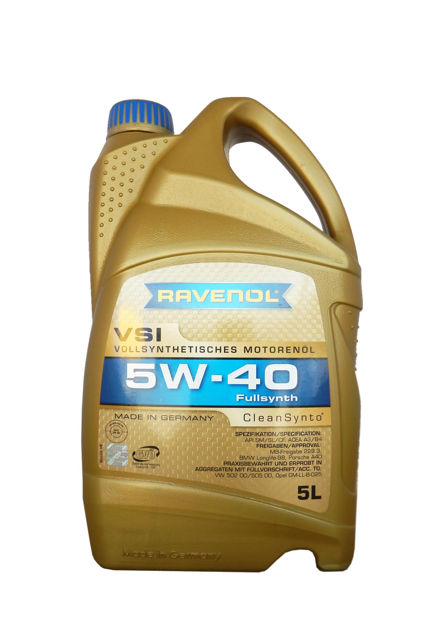 Купить RAVENOL 4014835723559 Моторное масло Ravenol VSI SAE 5W-40 5л