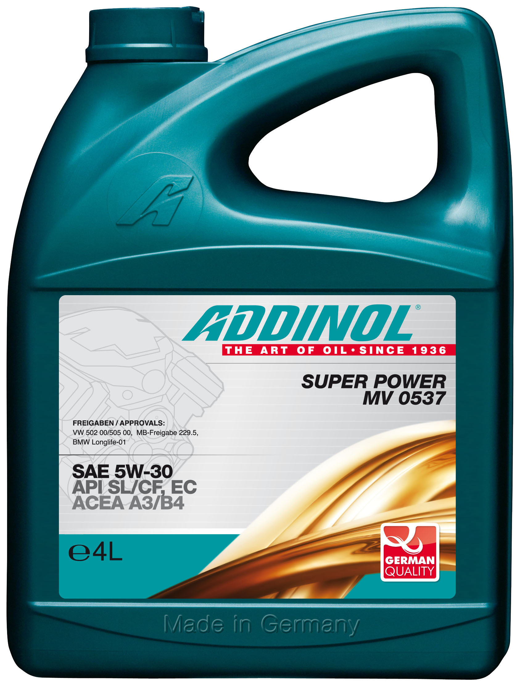 Купить ADDINOL 4014766250520 Моторное масло Addinol Super Power MV 0537 5W-30 4л