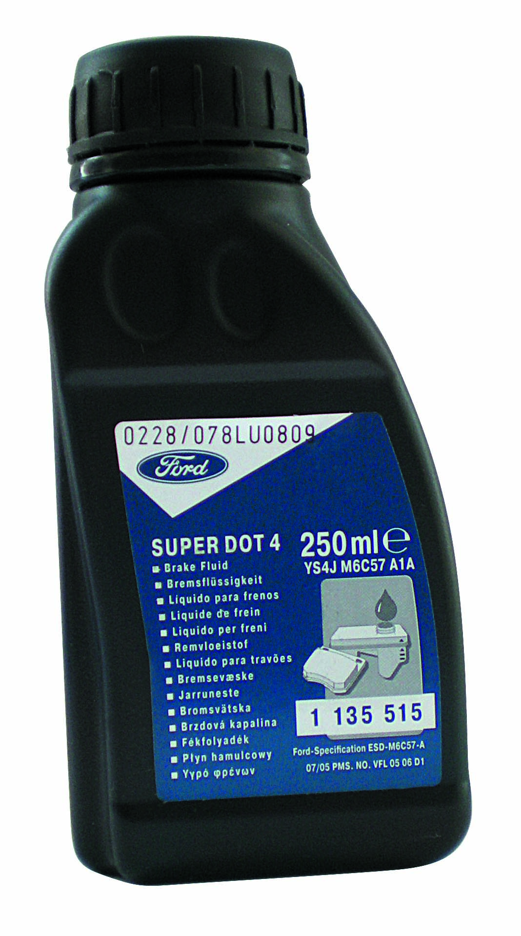 Купить Ford 1135515 Тормозная жидкость Super DOT 4, 0.25л