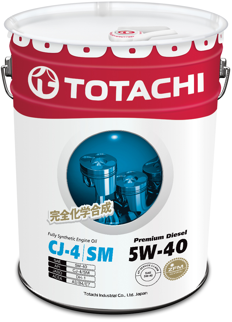 Купить TOTACHI 4562374690769 Моторное масло Totachi Premium Diesel Fully Synthetic CJ-4/SM 5W-40 20л