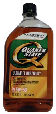 Купить QUAKER STATE 073102046726 Моторное масло QUAKER STATE Ultimate Durability SAE 5W-50 (0,946л)