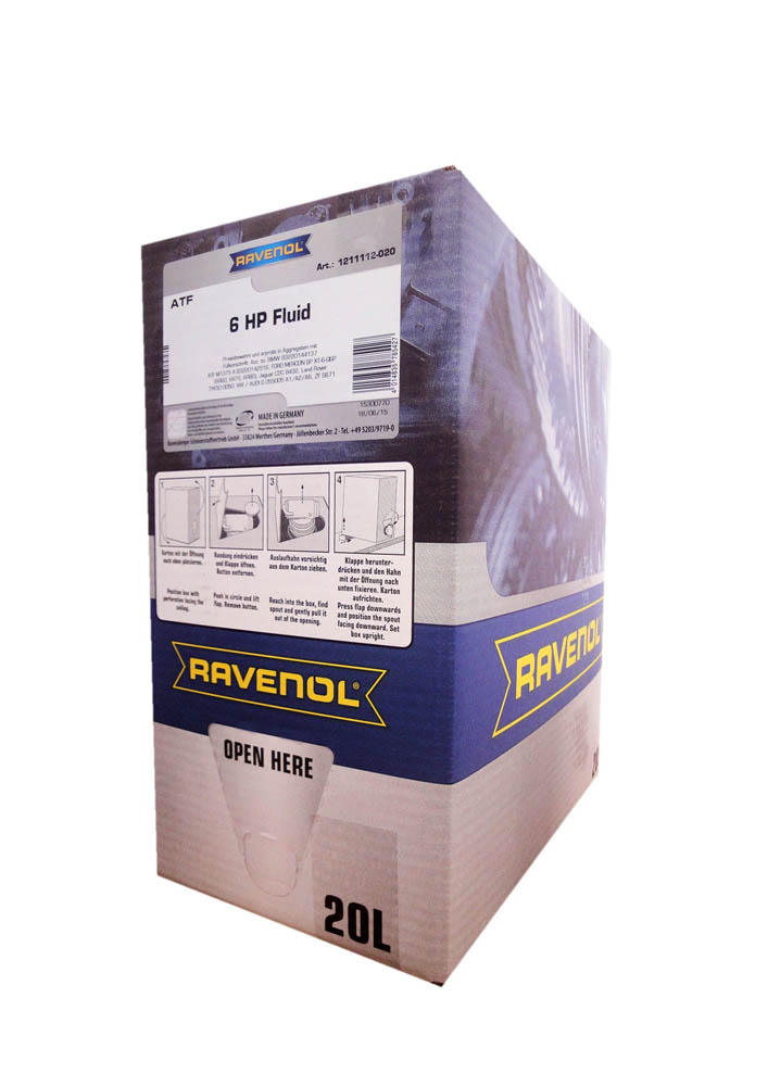 Купить Ravenol 4014835785427 Трансмиссионное масло  ATF 6 HP Fluid (20л)