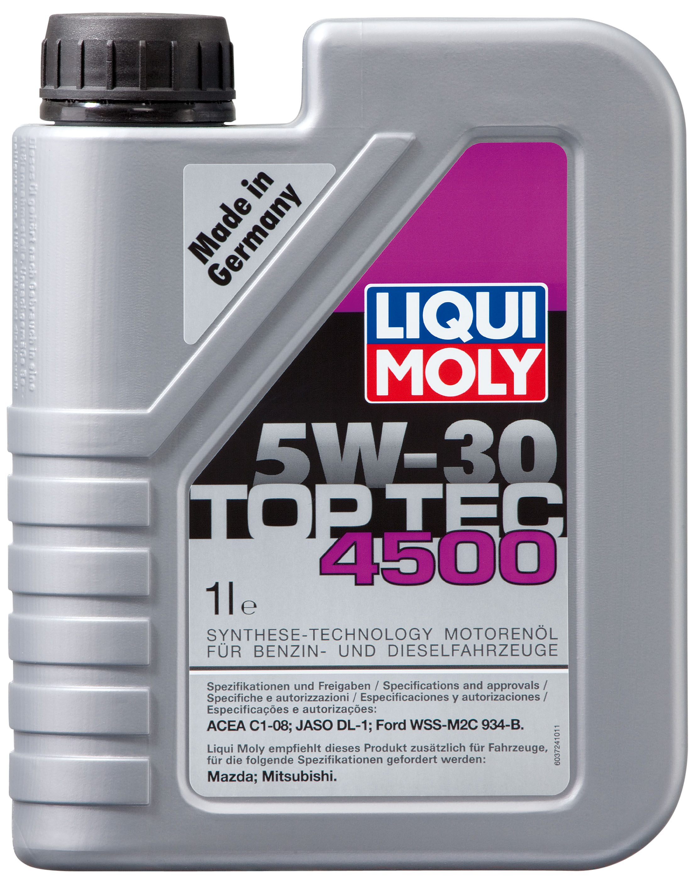 Купить LIQUI MOLY 3724 Моторное масло Liqui moly Top Tec 4500 5w-30 1л