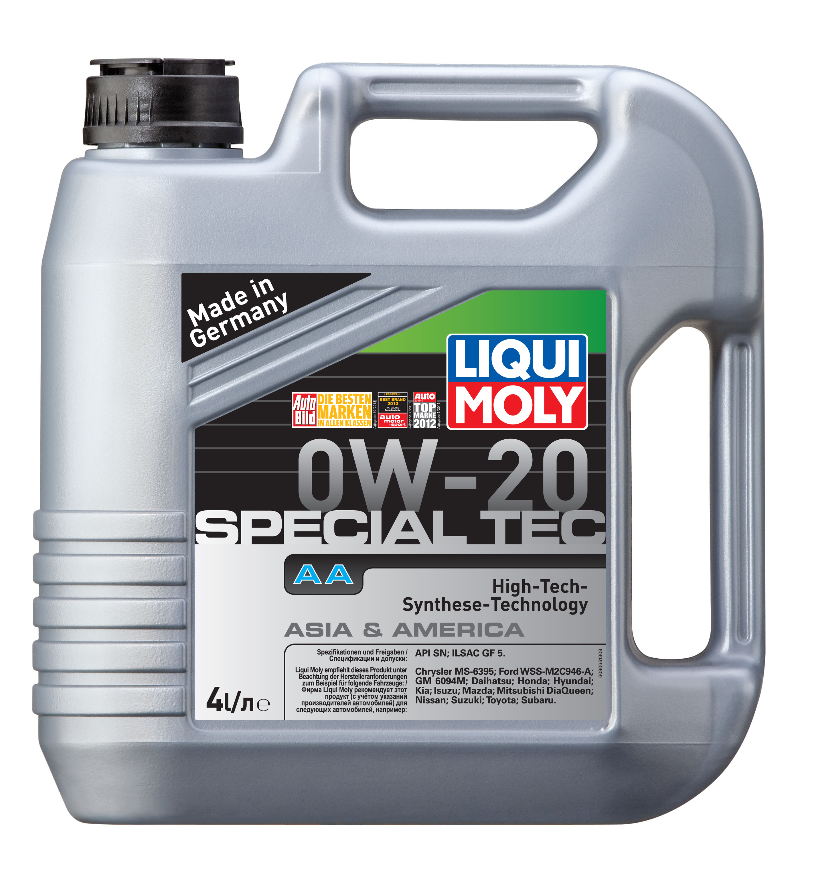 Купить LIQUI MOLY 8066 Моторное масло Liqui moly Special Tec AA 0W-20 4л
