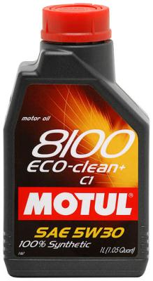 Купить MOTUL 101542 Моторное масло Motul 8100 Eco-clean 5w-30 1л