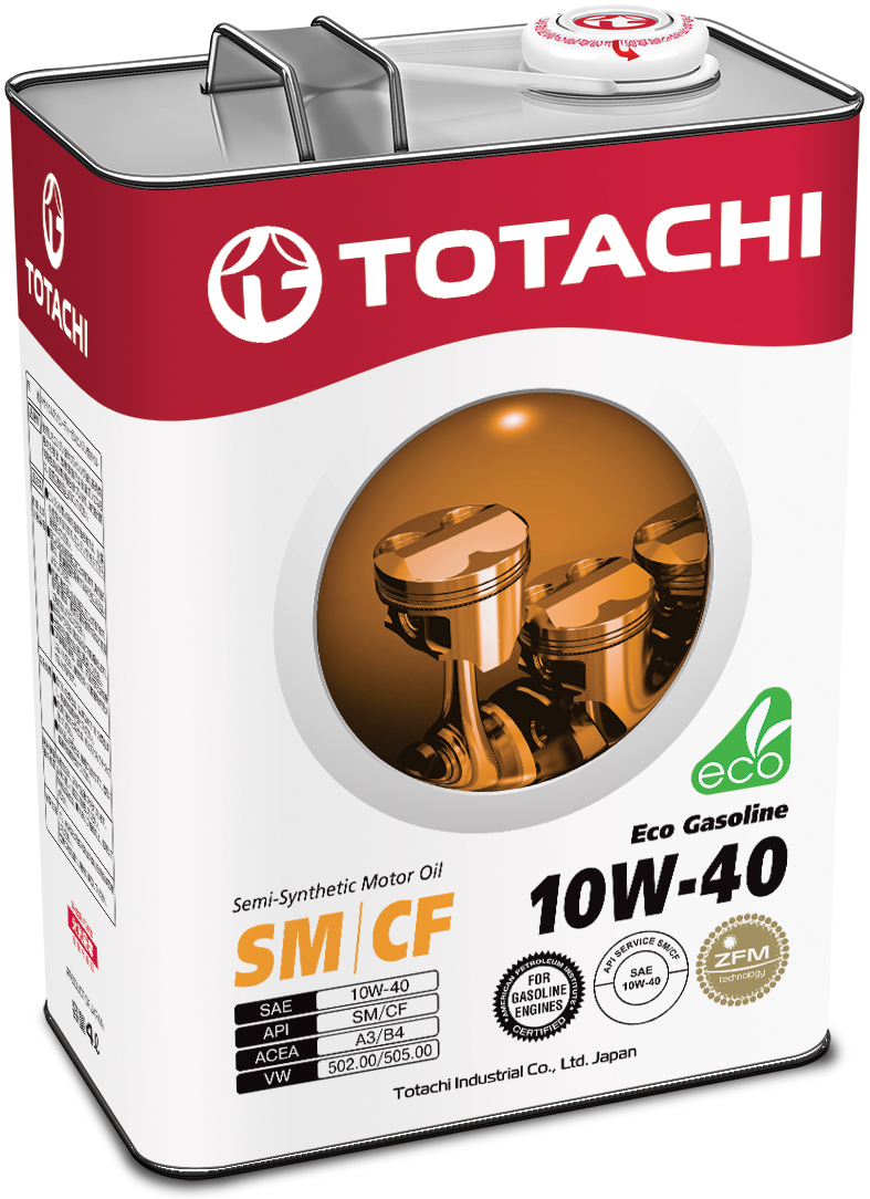 Купить TOTACHI 4562374690394 Моторное масло Totachi Eco Gasoline Semi-Synthetic SM/CF 10W-40 4л