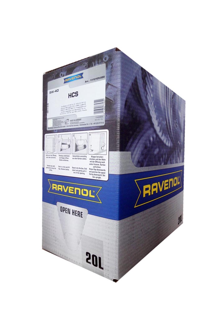 Купить RAVENOL 4014835774322 Моторное масло Ravenol HCS SAE 5W-40 20л