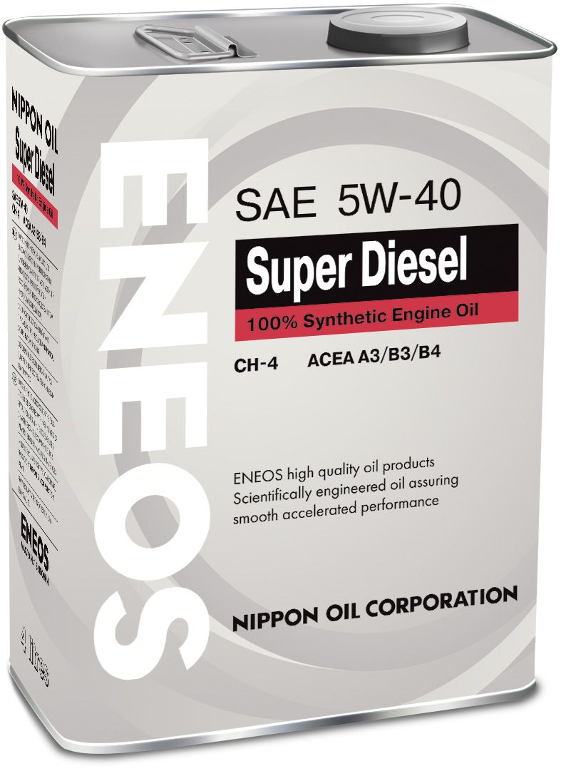 Купить ENEOS OIL1338 Моторное масло Eneos Super Diesel CH-4 5W-40 4л