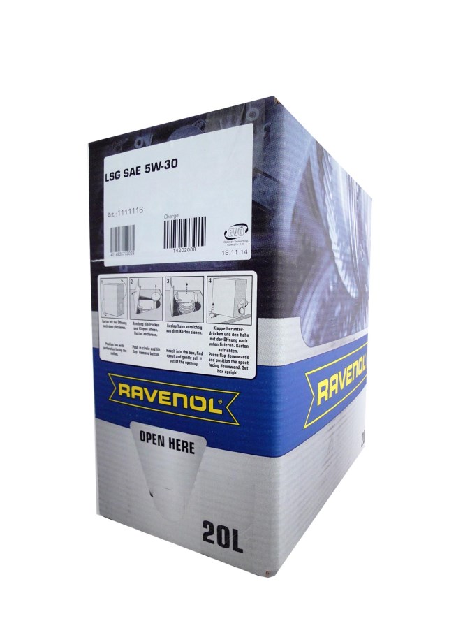 Купить RAVENOL 4014835773028 Моторное масло Ravenol LSG SAE 5W-30 20л
