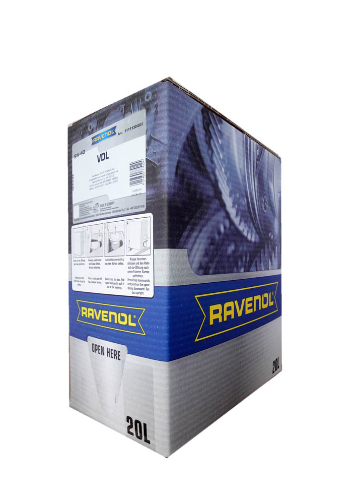 Купить RAVENOL 4014835774124 Моторное масло Ravenol VDL SAE 5W-40 20л ecobox